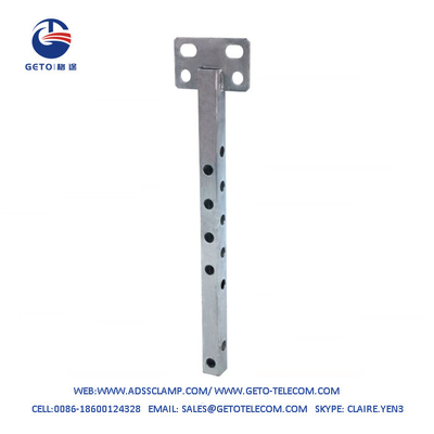1.6 KGS Tubo quadrato di estensione a braccia galvanizzato a caldo per palo