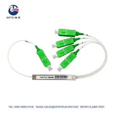 Separatore 1x4 di fibra ottica dello SpA 2.0mm di Mini Steel Tube con SC/APC